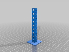 temp Kalibrierung tower 3 d drucken tests angepasst 3d print model - Mito3D
