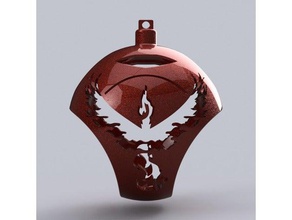 pokemon go team valor tree ornament decor christmas ball decoration mystic 3d print model - Mito3D