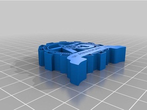 salón de la fama del logotipo 3d impresión 3d print model - Mito3D