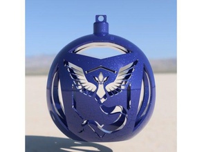 pokemon go team mystic tree ornament decor christmas decoration valor 3d print model - Mito3D