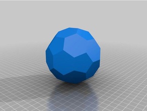 trunc icosaedro per la matematica art personalizzato 3d print model - Mito3D