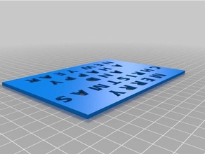joyeux noël bougeoir ménage 3d print model - Mito3D