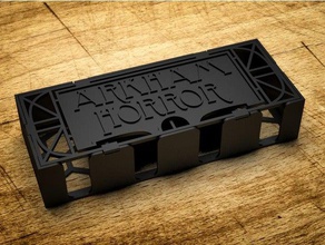 arkham horror card box custom cover games cards minicards 3d print model - Mito3D