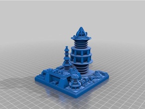 modern bir şehir build1 sanat özelleştirilmiş 3d print model - Mito3D