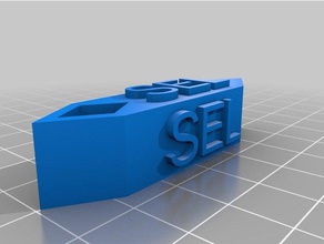 my customized luggage tag sel keychains 3d print model - Mito3D