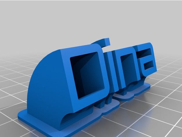 dina office customized 3D print model - Mito3D