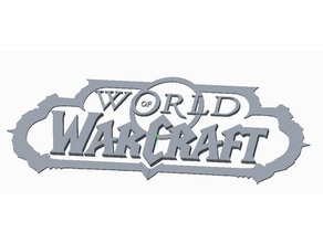 mondo di warcraft logo 3d stampa 3d print model - Mito3D
