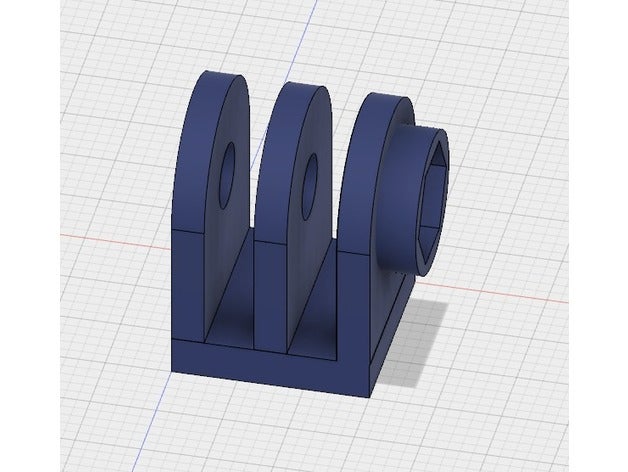 gopro ziptie mount camera 3D print model - Mito3D