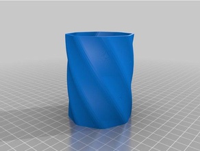 my customized twisty container containers 3d print model - Mito3D
