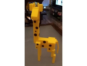 giraffa sculture airwolf3d minecraft 3d print model - Mito3D