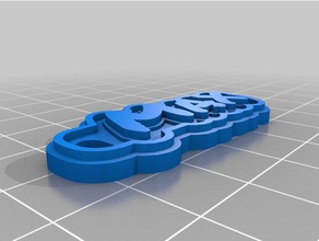 max clave de la cadena llaveros personalizado 3d print model - Mito3D