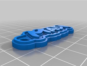 madi clave de la cadena llaveros personalizado 3d print model - Mito3D