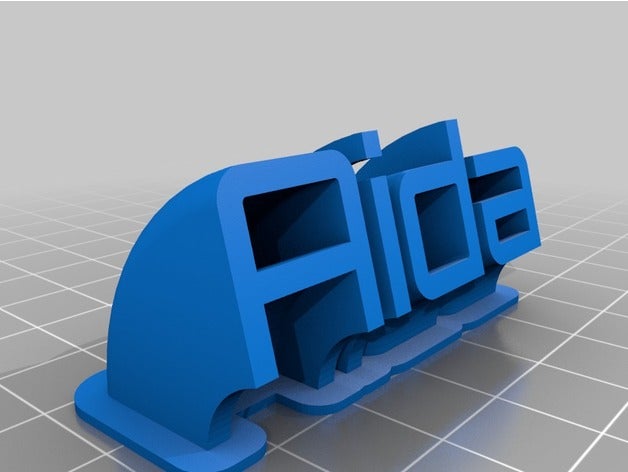 aida office personalizzato 3D print model - Mito3D