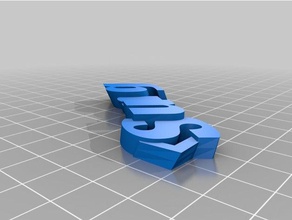 sungtext name keyring keyfob Schlüsselanhänger angepasst 3d print model - Mito3D