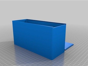 auto de deslizamento do carro caixa 2 recipientes personalizado 3d print model - Mito3D