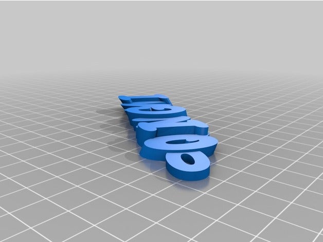 qingmitext name keyring keyfob keychains customized 3D print model - Mito3D