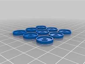kens customized hotbed spring washers 3d printer parts 3d print model - Mito3D