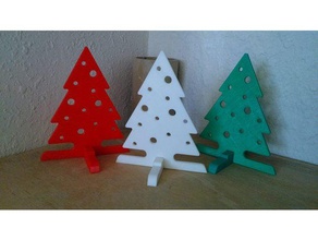 christmas tree pino god&iacuten ornament office decoration holiday pla present xmas 3d print model - Mito3D