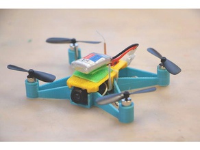 fpv micro drone quadcopter starcopter veículos diydrones microcopter microdrone microquad 3d print model - Mito3D