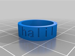 mi anillo personalizado anillos 3d print model - Mito3D