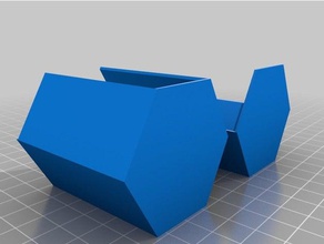 hex tiroir ménage queue d'aronde empilable 3d print model - Mito3D