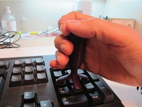 joystick tastiera para teclado num&eacuterico video giochi di accessibilità dispositivo assistenza tecnologie assistive disabilità discapacidad ergotherapie handicap producto 3d print model - Mito3D