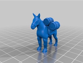 mula de remezclada esculturas 3d print model - Mito3D