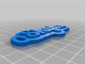 skyla keytag Schlüsselanhänger angepasst 3d print model - Mito3D