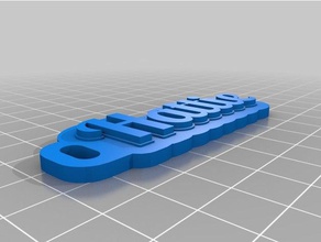 hattie keytag llaveros personalizado 3d print model - Mito3D