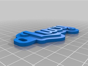 lucy keytag Schlüsselanhänger angepasst 3d print model - Mito3D