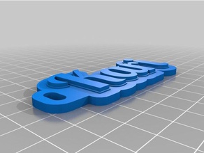 kari keytag Schlüsselanhänger angepasst 3d print model - Mito3D