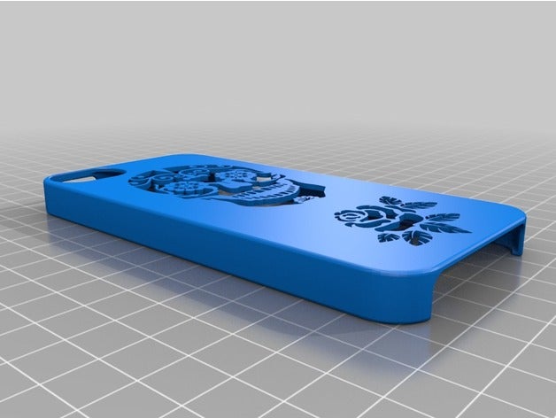 iphone 5 5s caso dia muerte 3d la stampa iphonecase 3D print model - Mito3D