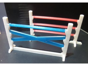 caballo de salto obstáculos juguete juego accesorios schleich juguetes 3d print model - Mito3D