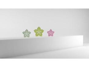 Hibiskus hawaii Blume 2d Kunst Niedlich Dekor Dekoration Blumen hanger Urlaub Kinder-Zimmer valentine 3d print model - Mito3D