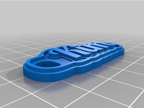 kim keychains customized 3d print model - Mito3D