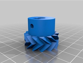kleine angetriebene Winde-Getriebe in der Robotik angepasst 3d print model - Mito3D