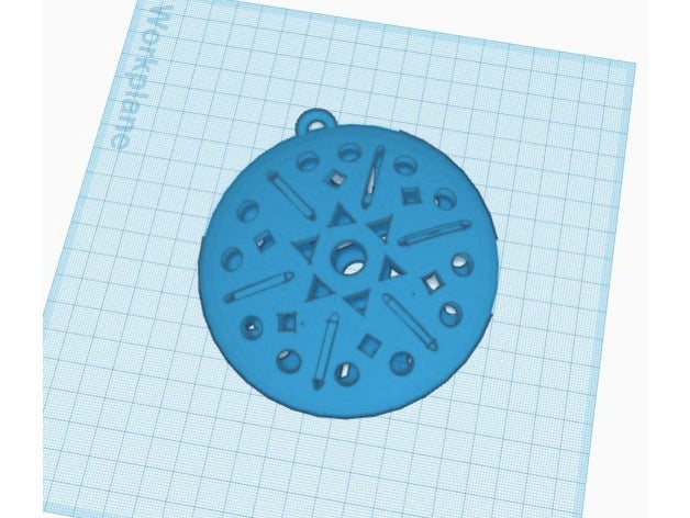 mandala ornamento arredamento di natale 3D print model - Mito3D