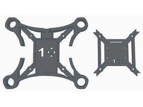 x10 110mm micro fpv-frame-1020-Motoren rc Fahrzeuge gebürstet quad micro-quadcopter quadcopter frame 3d print model - Mito3D
