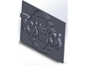 tostitos logo 2d art chip 3d print model - Mito3D