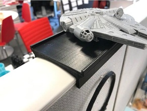 desk shelf no edges office star wars 3d print model - Mito3D