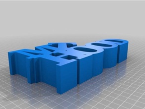 mt hood kelimeler heykeller özelleştirilmiş 3d print model - Mito3D