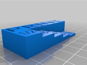 imprimir regla 3d la impresión útil pulgadas 3d print model - Mito3D