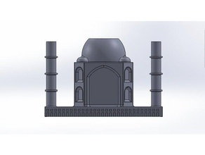 taj mahal porte-crayon bureau de amazingdesign mieux la construction grand le monument fournitures solidworks structure 3d print model - Mito3D