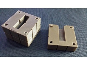rubiks cube sur le thème de la bande dispencer bureau distributeur ruban adhésif 3d print model - Mito3D