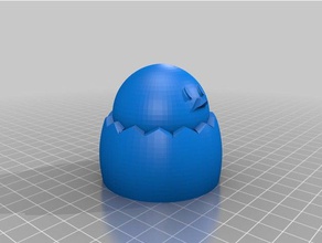 egg earbud holder office 3d print model - Mito3D