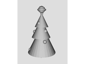 christmastree 3d la stampa l'albero di natale renna babbo 3d print model - Mito3D