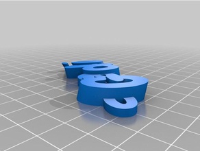 gradzi Schlüsselanhänger angepasst 3d print model - Mito3D