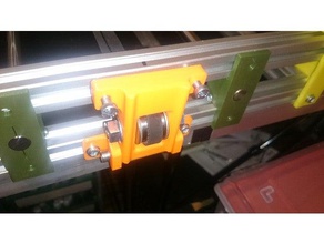 belt tensioner mendelmax 15 two bearings 3d printer parts 3d print model - Mito3D