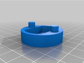 Glas-Tür-Scharnier Abdeckung Haushalt 3d print model - Mito3D