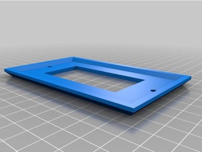 simple rect wall plate household customized 3d print model - Mito3D